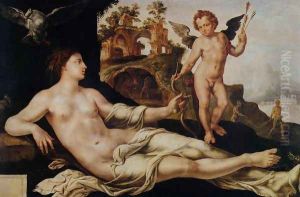 Venus and Cupid 1545 by Maerten van Heemskerck