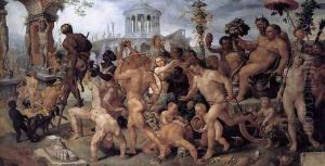 Triumphal Procession of Bacchus 1537-38 by Maerten van Heemskerck