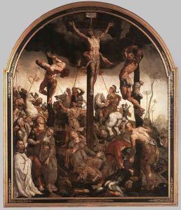 The Crucifixion 1543 by Maerten van Heemskerck