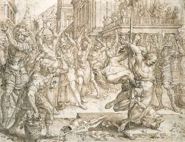 The Stoning of the Elders, from the Story of Susanna - view 1