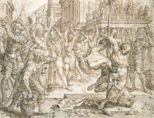 The Stoning of the Elders, from the Story of Susanna