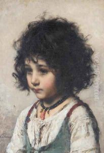 Young Girl by Alexei Alexeivich Harlamoff