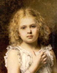 A Young Beauty by Alexei Alexeivich Harlamoff
