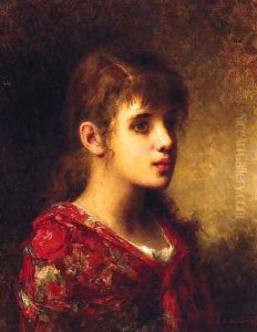 The Young Beauty by Alexei Alexeivich Harlamoff
