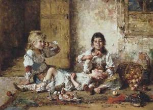 Happy Moments by Alexei Alexeivich Harlamoff