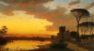 Castle at Ostia, Lazio, Italy by William Stanley Haseltine