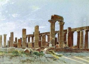 Agrigento (or Temple of Juno Lacinia) by William Stanley Haseltine