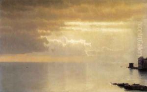 A Calm Sea, Mentone by William Stanley Haseltine