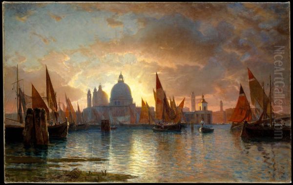Santa Maria della Salute, Sunset - view 1