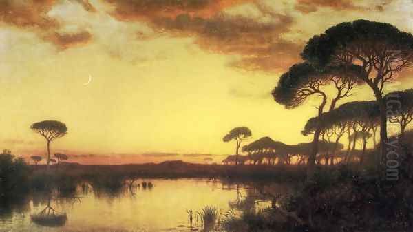 Sunset Glow, Roman Campagna - view 1