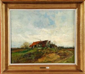 Paysage A La Fermette by Alfred Bastien