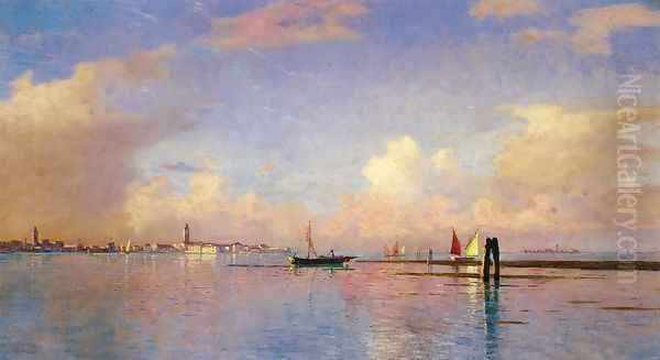 Sunset on the Grand Canal, Venice - view 1