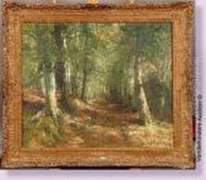 Chemin En Foret by Alfred Bastien