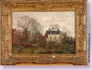 Mon Jardin Sous La Pluie En 1930 by Alfred Bastien