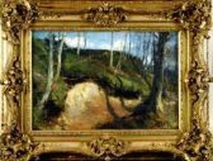 Paysage En Foret by Alfred Bastien