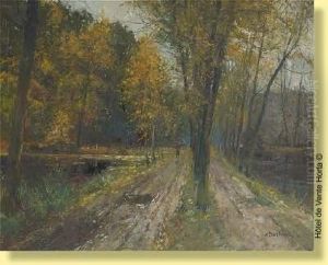 Fagoteuse En Bord D'etang by Alfred Bastien