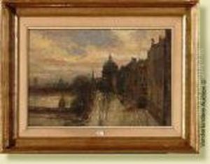 Lumiere Sur Paris, Quai Des Grands Augustins by Alfred Bastien