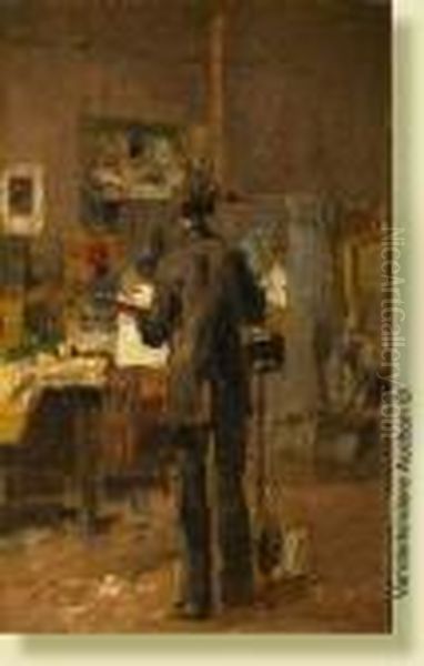 Le Peintre Dans Son Atelier - view 1