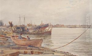 'gorleston From Darby's Hard, Aug. 1897' by Stephen John Batchelder