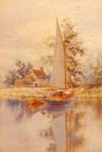 Yacht On The Broads by Stephen John Batchelder
