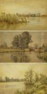 "walsham Broad"; "coltishall Lock" And "the Bure Near Salhouse"