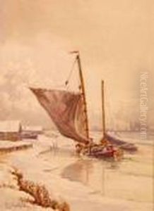 Barges At Winter Barges At Winter