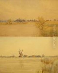 Inscribed Belaugh And Mill Near Potter Heigham Bridge August