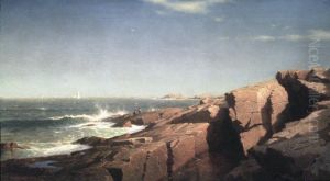 Rocks at Nahant by William Stanley Haseltine