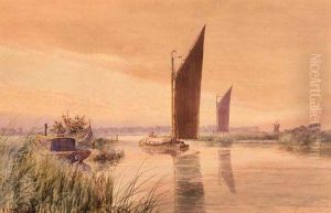 After Rain, Entrance To Barton Broad by Stephen John Batchelder