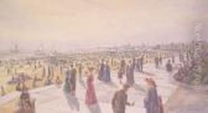 Great Yarmouth Front On Whit-monday 1904 by Stephen John Batchelder