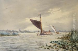 A Wherry On Oulton Broad A Wherry On Oulton Broad