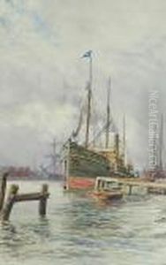 The Amelia Alongside A Wharf