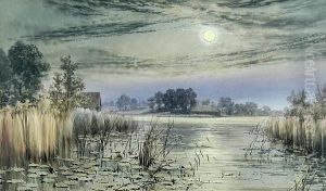 Salhouse Broad By Moonlight