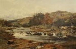 Sketch On Wye Near Builth