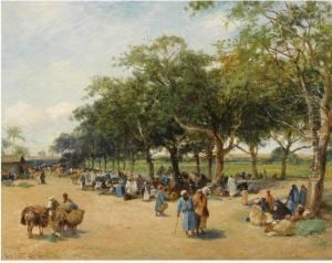 The Road To The Pyramids by David Bates