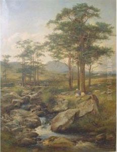 A View Of Mount Tryfan, Wales, From The Valley Of The Llugwy River A View Of Mount Tryfan, Wales, From The Valley Of The Llugwy River