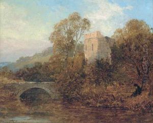 An Angler By A Castle Ruin