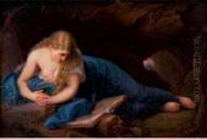 Plaque Of The Penitent
Magdalene by Pompeo Gerolamo Batoni