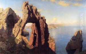 Natural Arch at Capri 2 by William Stanley Haseltine