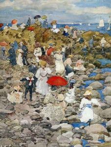 Rocky Shore, Nantasket by William Stanley Haseltine