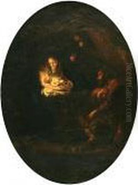 The Holy Family With Angels Above - view 1