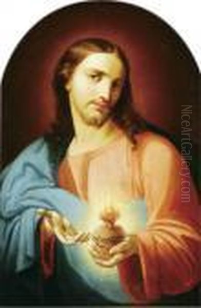 The Sacred Heart And The Immaculate Heart-apair Of Paintings - view 1