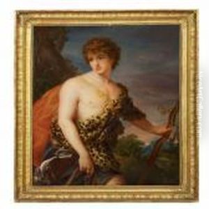 Youth With A Leopard Skin And A Bow by Pompeo Gerolamo Batoni