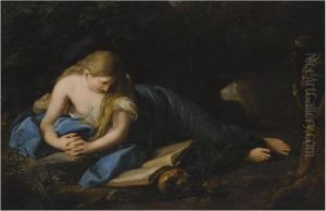 The Penitent Magdalene In The Desert by Pompeo Gerolamo Batoni