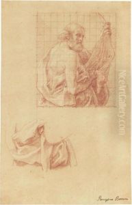 Painting Of St Bartholomew And A Further His Drapery by Pompeo Gerolamo Batoni