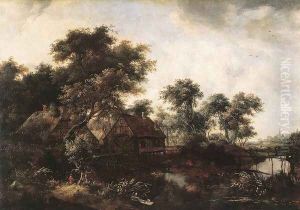 The Water Mill by Meindert Hobbema