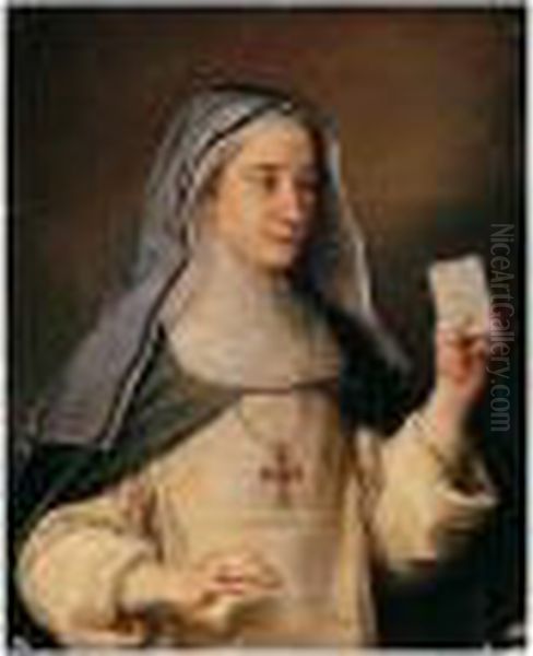 A Portrait Of A Nun, Half Length, Possibly The Artist's Daughter - view 1
