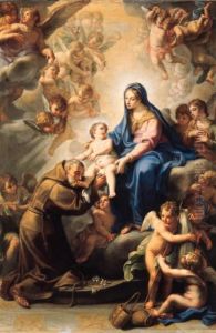 Saint Felix Worshipping The Madonna And Child