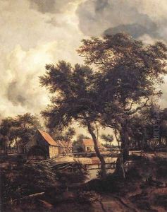The Water Mill 1660s by Meindert Hobbema