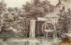 Watermill by Meindert Hobbema